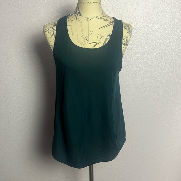 Dark Turquoise Yoga Tank - Picture 1 of 4